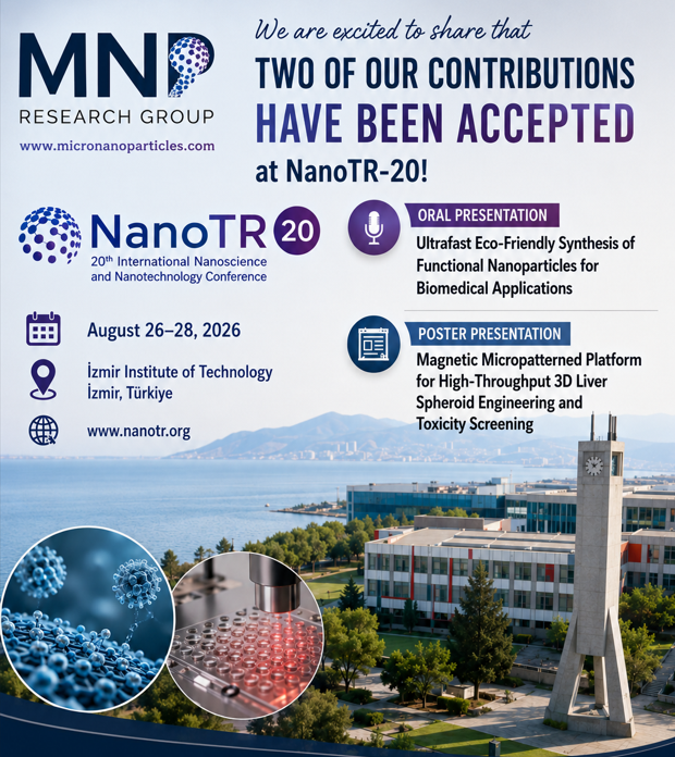 Two of our contributions have been accepted at the 20th International Nanoscience and Nanotechnology Conference (NanoTR-20),